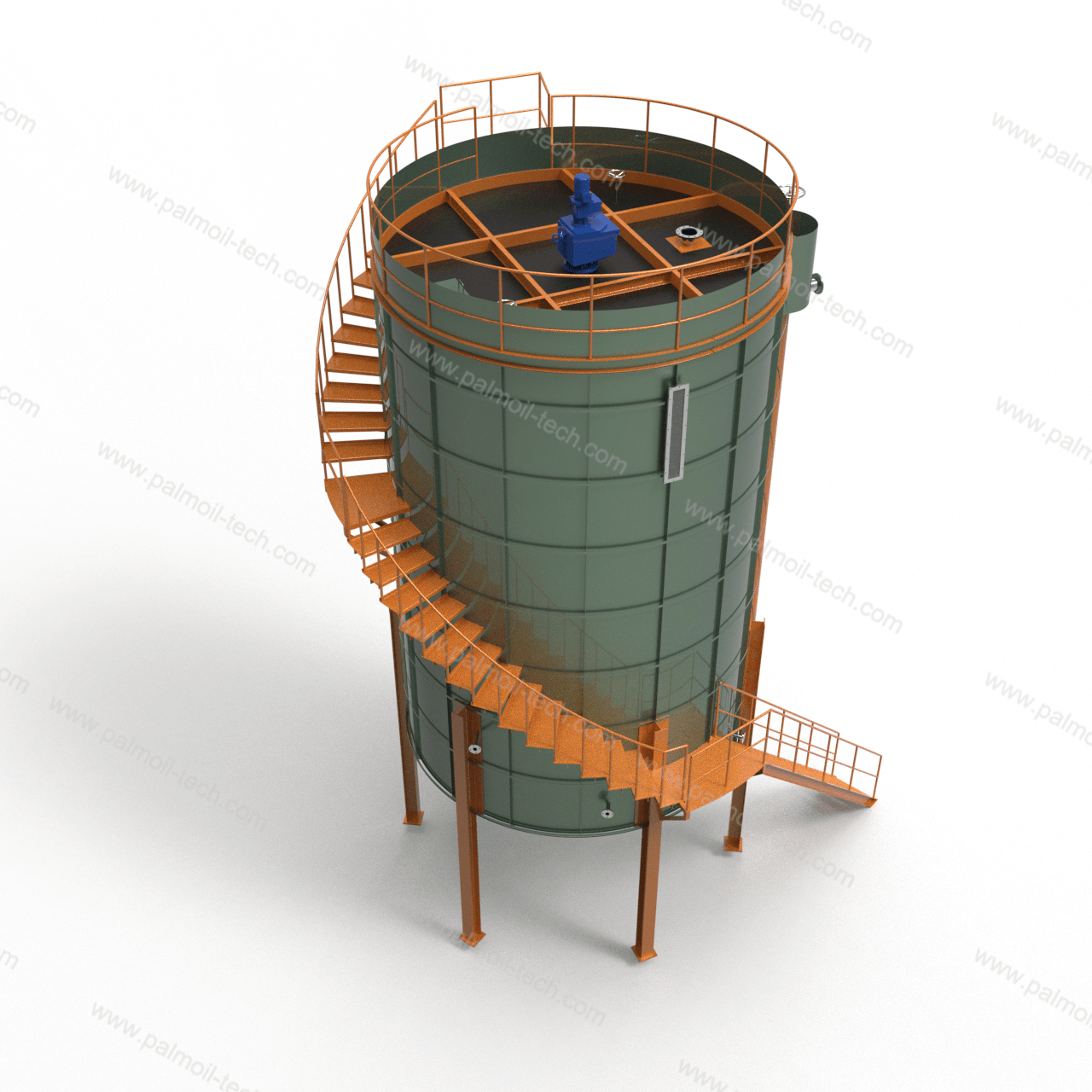 Vertical oil Clarifier setting tank with Stirrer  