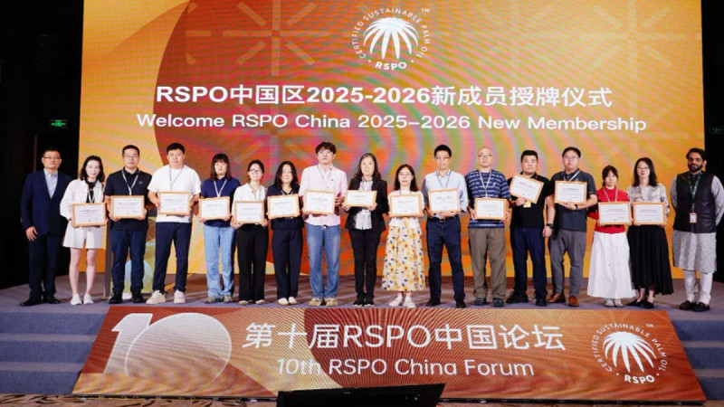 RSPO Highlights China's Expanding Role in Sustainable Palm Oil Market as CSPO Consumption Reaches 550,000 Tonnes